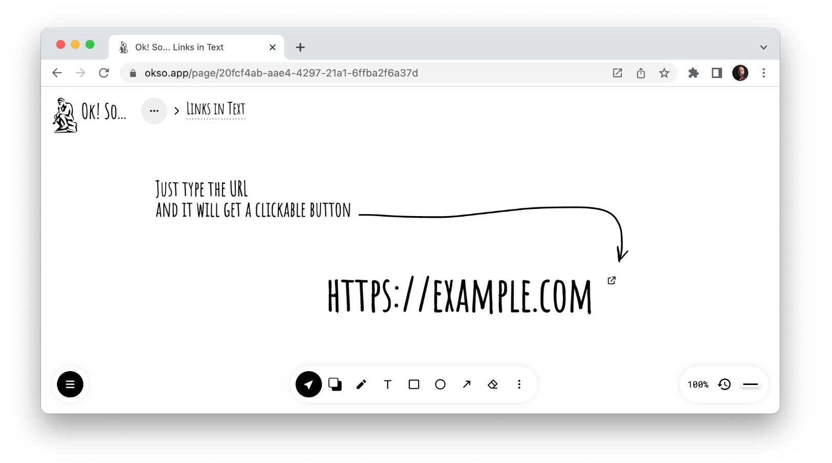 Links in Text