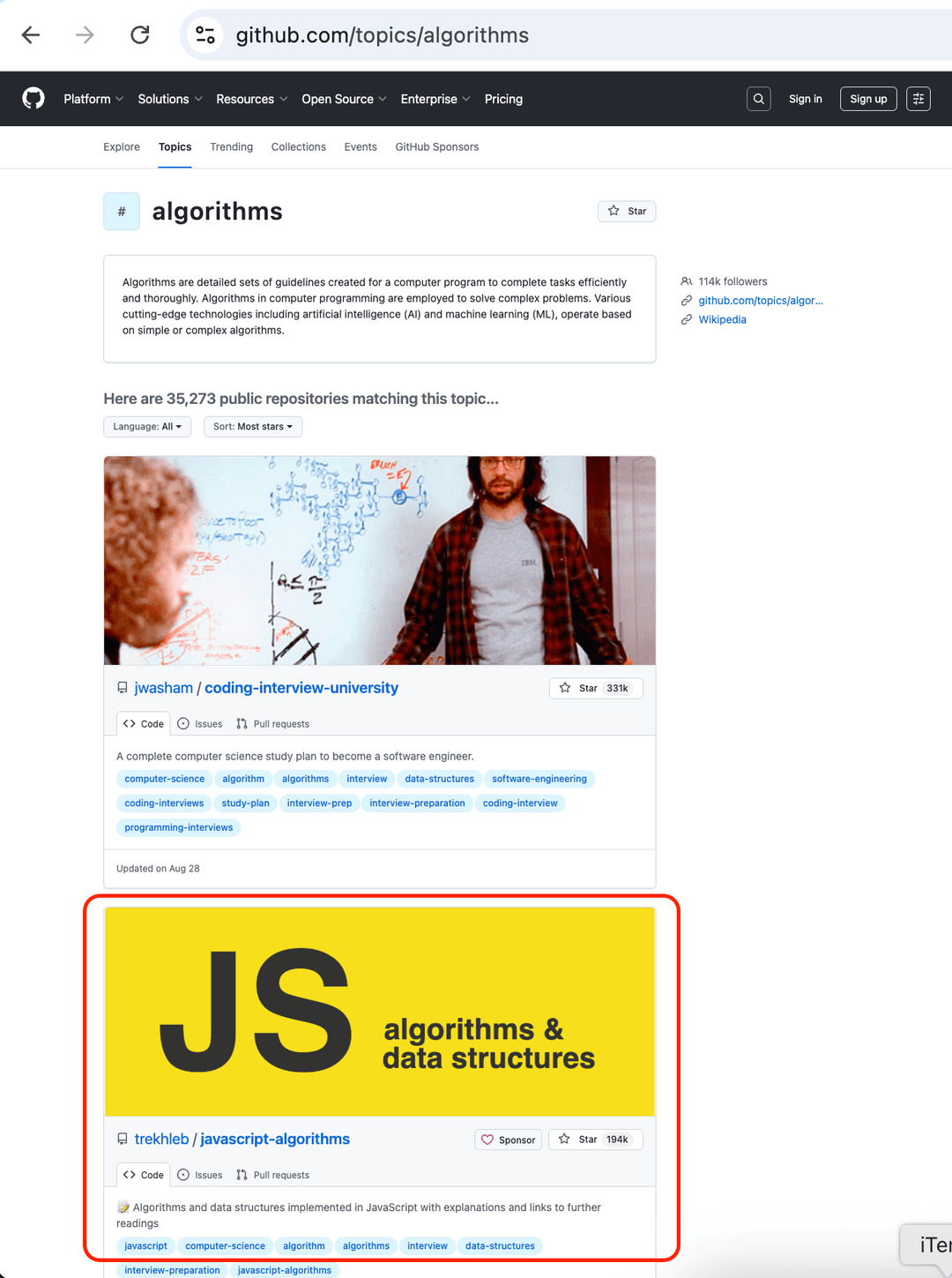 Trekhleb | 📝 JavaScript Algorithms and Data-Structures